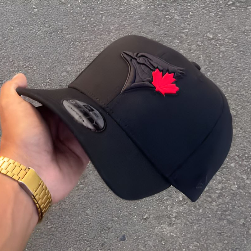NEW ERA BLUE JAYS (BLK/RED) EMBROIDERED CASUAL BASEBALL CAP