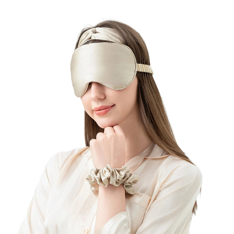 Minimalist Solid Color Silk Eye Mask Bedding