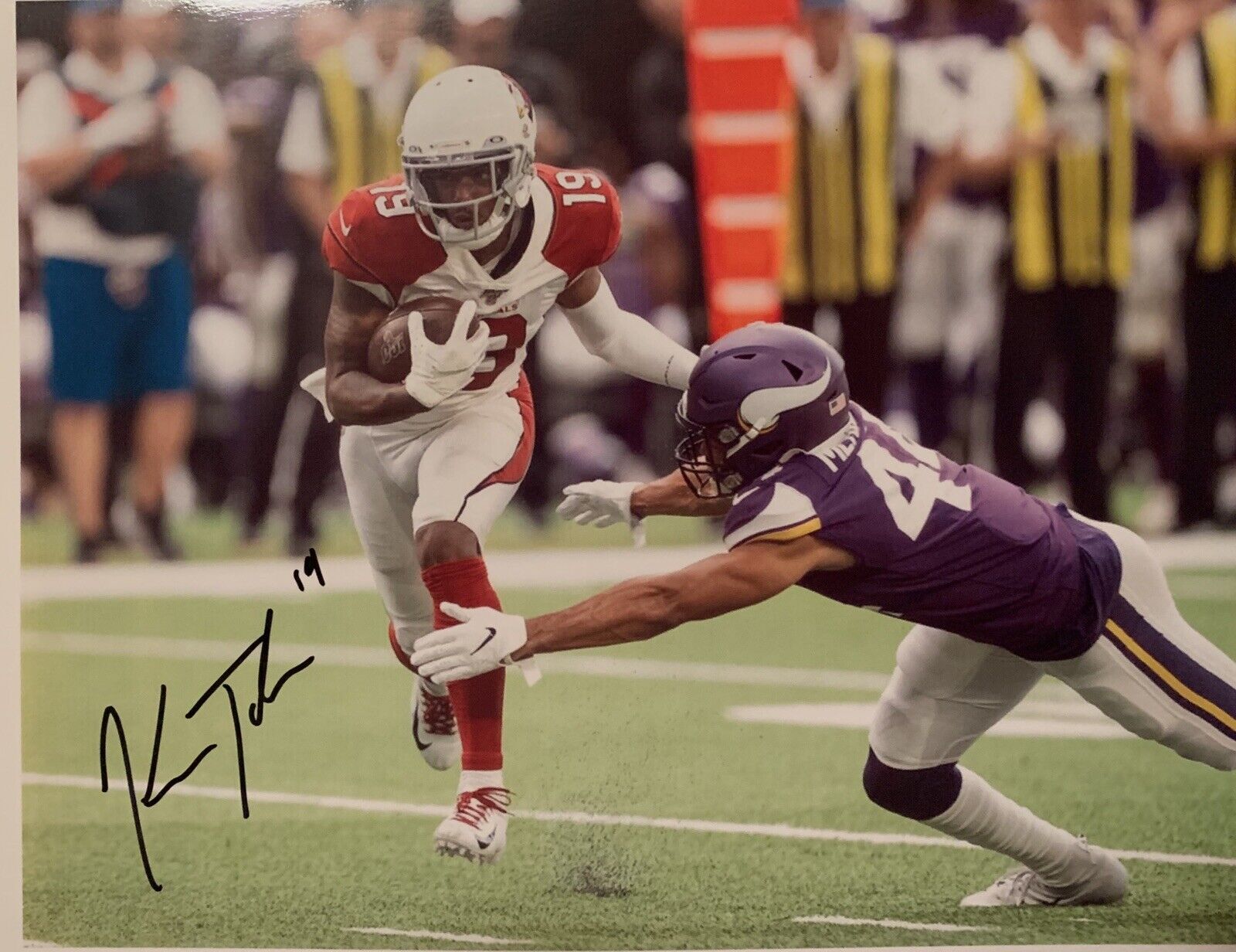 Keesean Johnson Autographed Signed 8x10 Photo Poster painting Arizona Cardinals Psa Coa