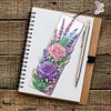 3Pcs DIY Flowers Special Shape Diamond Painting Bookmark