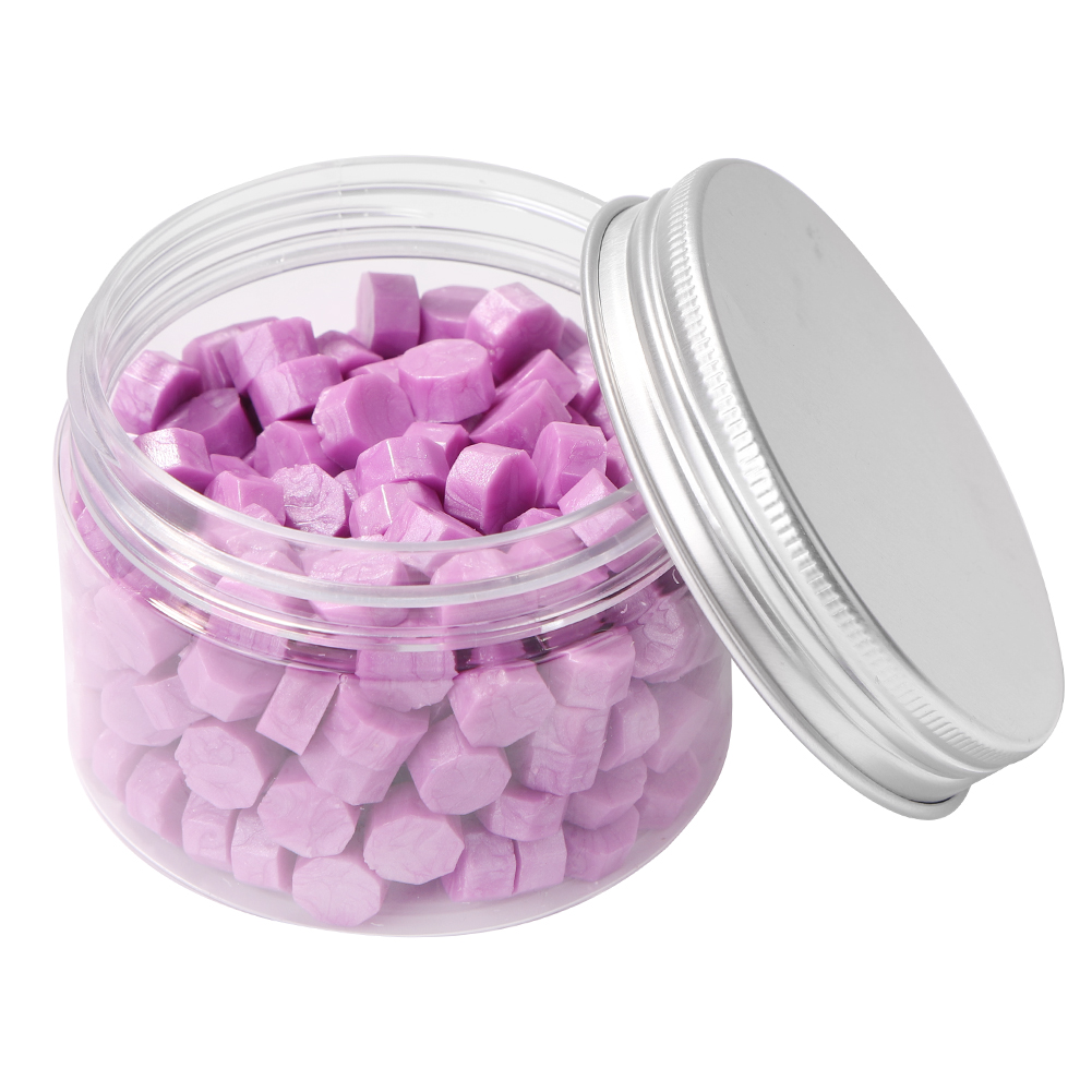

200pcs Octagonal Wax Seal Beads Pink Purple - Wax Seal Stamp, 501 Original