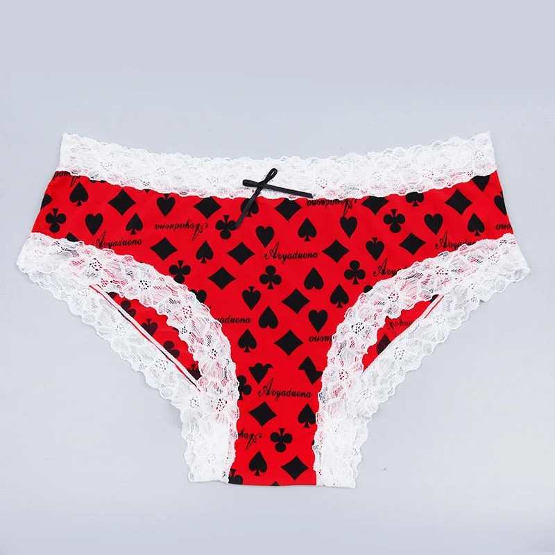 Women's Underwear Sexy Lace Panties Fashion Comfortable Leopard Briefs Low Waist Seamless Underpants Female Sexy Lingerie