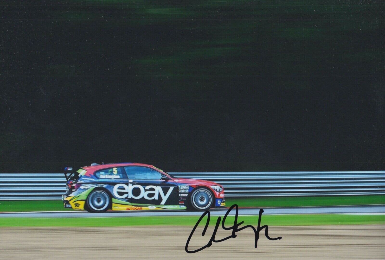 Colin Turkington Hand Signed 12x8 Photo Poster painting BTCC Autograph BMW Touring Cars 6