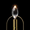 Retro Nostalgic Candlelight LED Touch Desk Lamp TYP-C Rechargeable Desk Lamp Aluminum Glass Candlelight Water Drop Magnetic Field Driven Swing Desk Lamp
