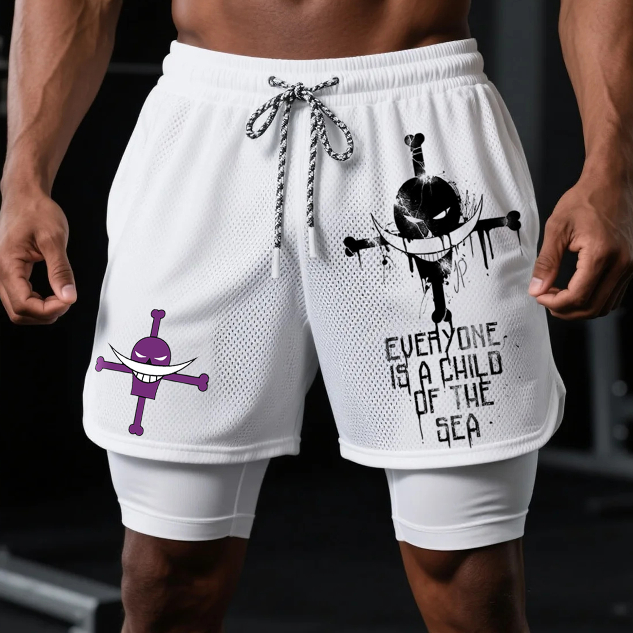 Fitness Double Mesh Shorts Everyday Basic Shorts Ultimate Fighting Double Shorts / TECHWEAR CLUB / Techwear