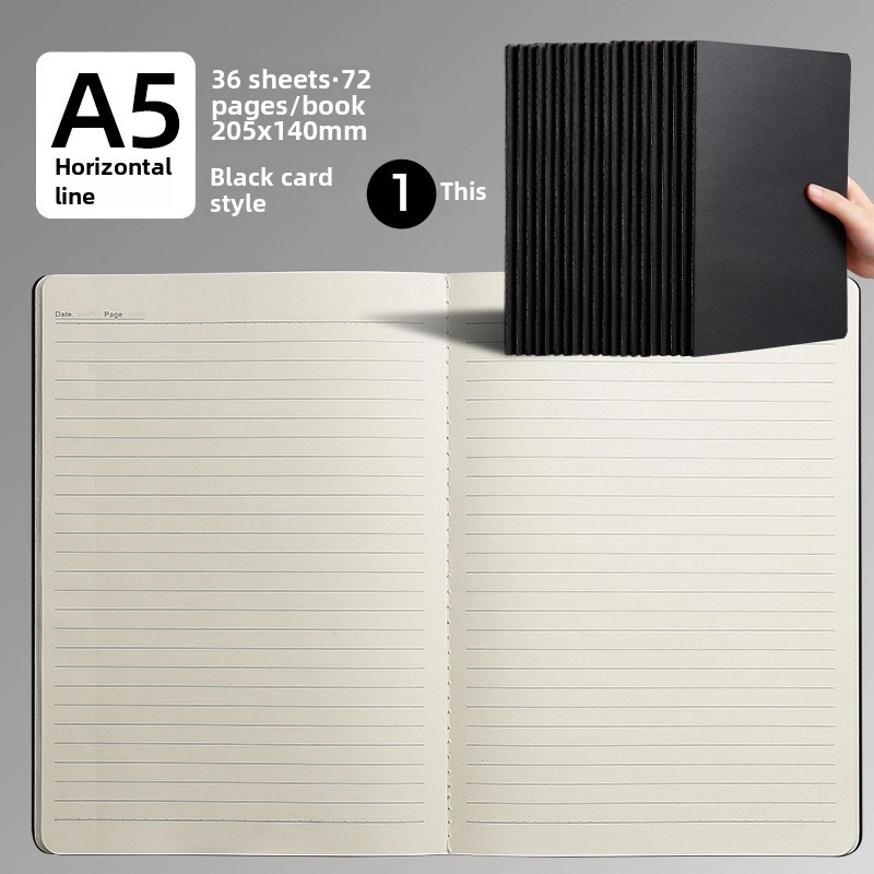 B5 Student Workbook Cowhide Paper Stitched Notebook Diary Practice Book Office Stationery