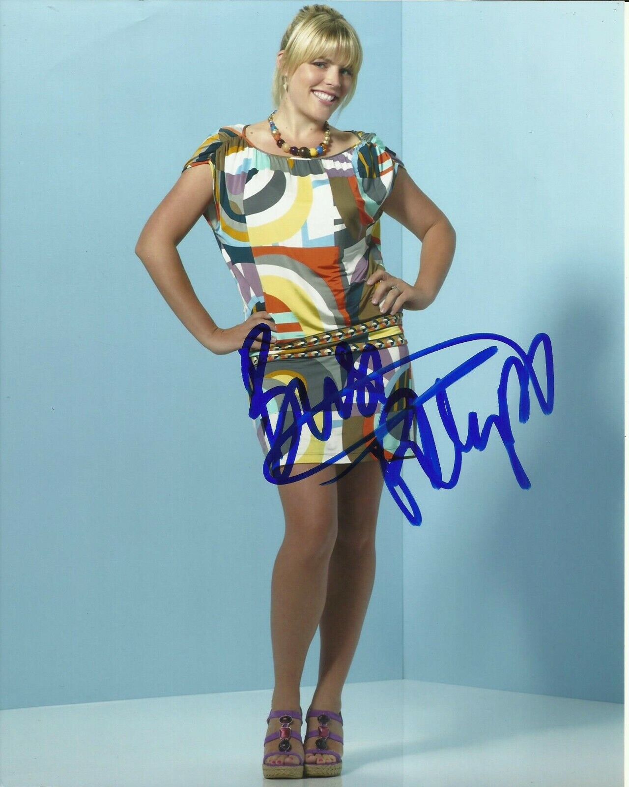 BUSY PHILLIPS SIGNED SEXY Photo Poster painting UACC REG 242 FILM AUTOGRAPHS (3)