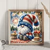 Diamond Painting-DIY Full Round Drill Flag Gnome