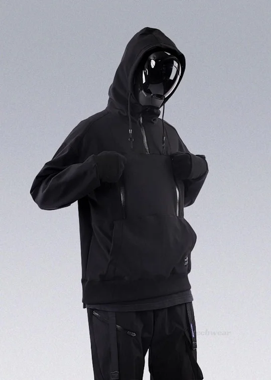Oversized Ski Techwear Hoodie For Women And Men Available Warm