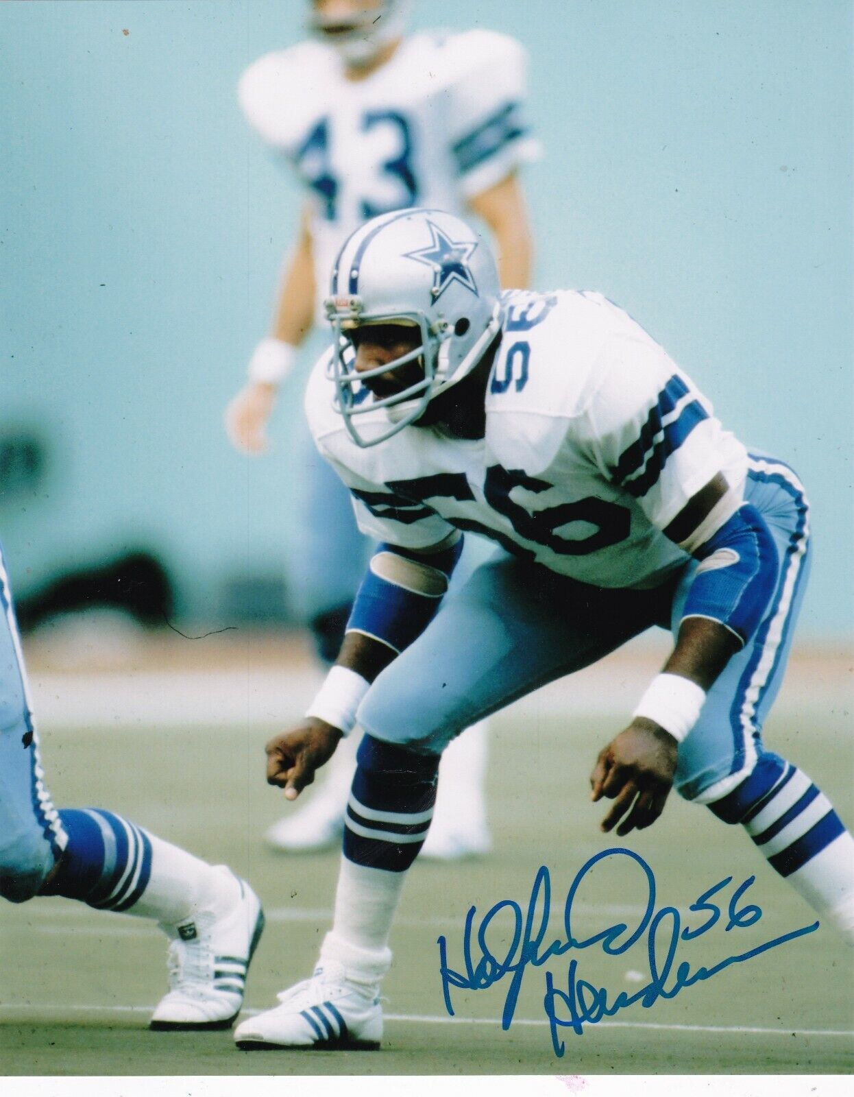 HOLLYWOOD HENDERSON DALLAS COWBOYS ACTION SIGNED 8X10