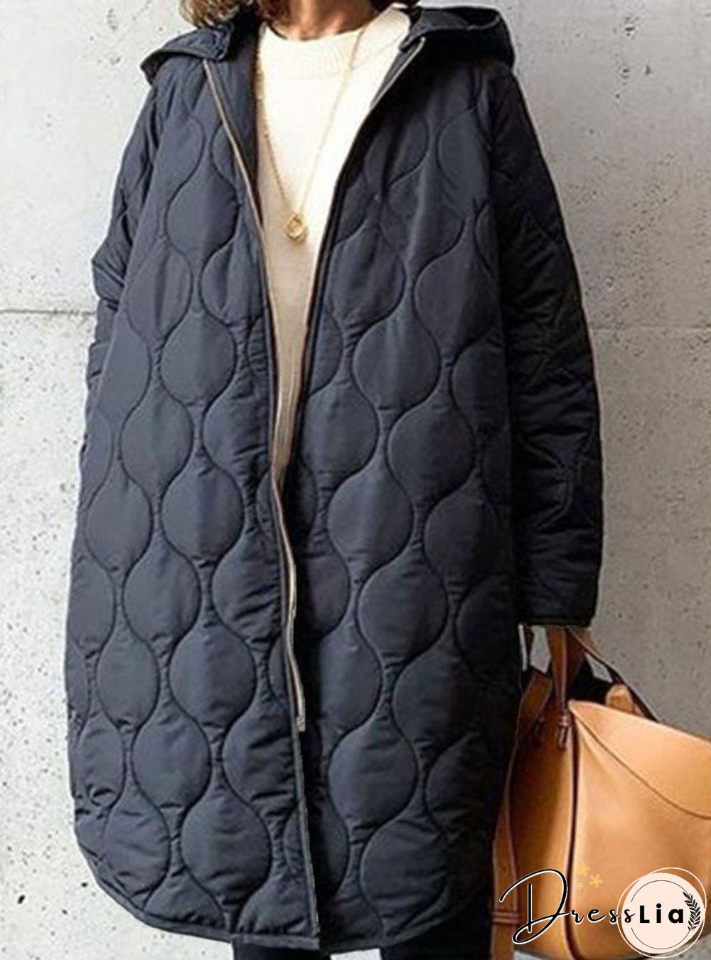 Casual Loose Cotton Cardigan Zipper Coat