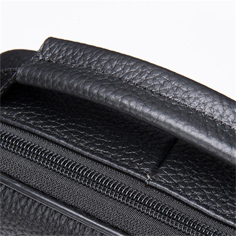 Comfortable Leather Handbag Business Shoulder Bag Casual Crossbody Bag