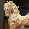 Music Box Rocking Horse--Carousel Rocking Horse with Flowers