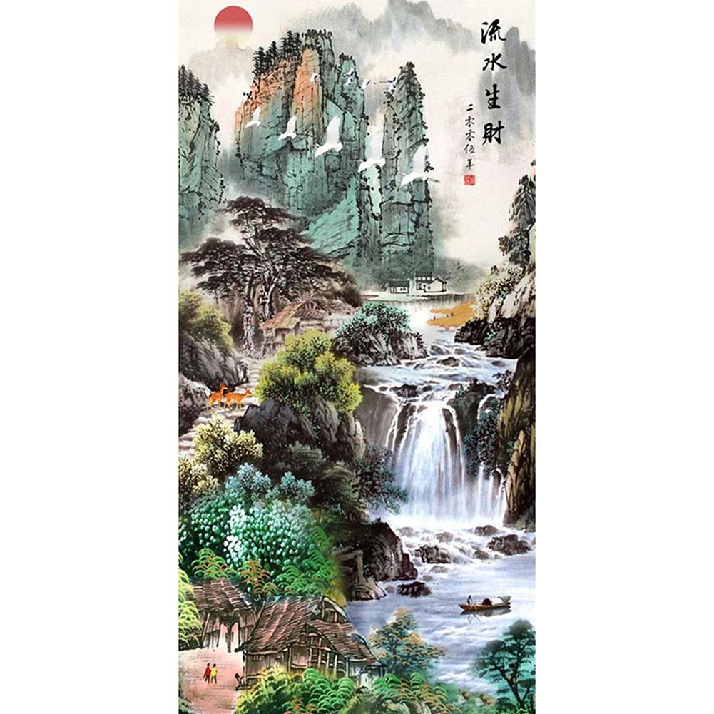 

85*45CM - Landscape - Round Drill Diamond Painting, 501 Original