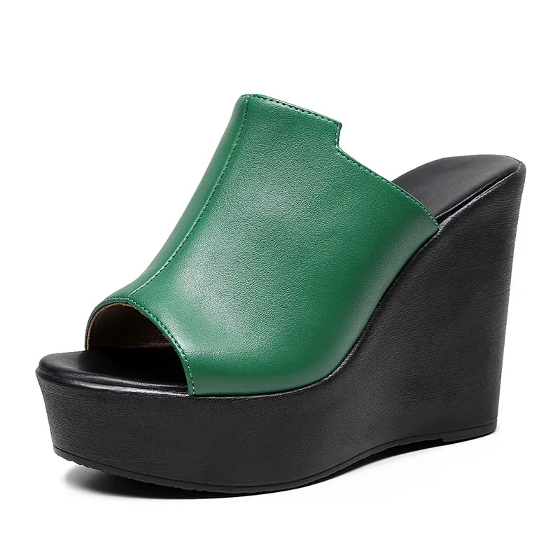 Breakj Breakj Waterproof Table Thick Bottom Slippers High Slope And Fitting Room Slippers Ultra-High Heel Night Shop Show Loose Girl Cold Slippers
