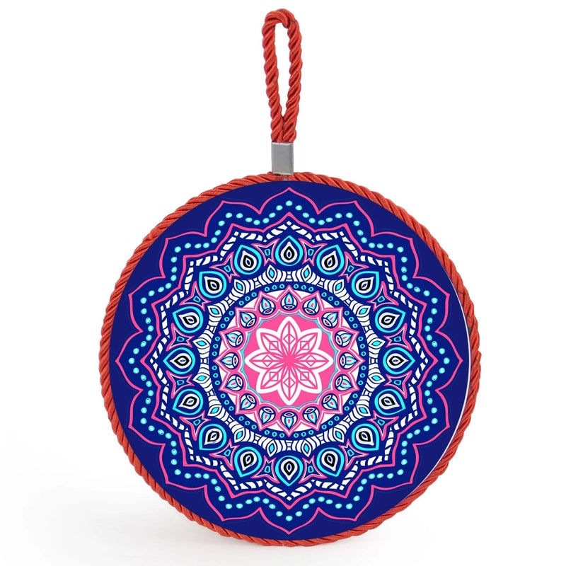 Factory Supply Thermal Transfer Printing 17cm Mandala Ceramic Heat Insulation Pot Mat Home Pot Mat European Style