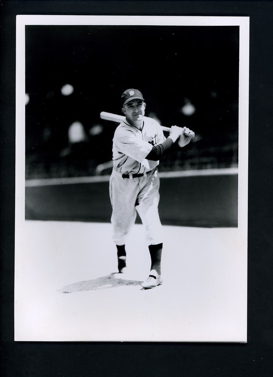 Al Simmons George Brace Press Original Photo Poster painting Detroit Tigers