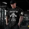 Casual Muscle Building Graphic Printed T-shirt by Inlyline