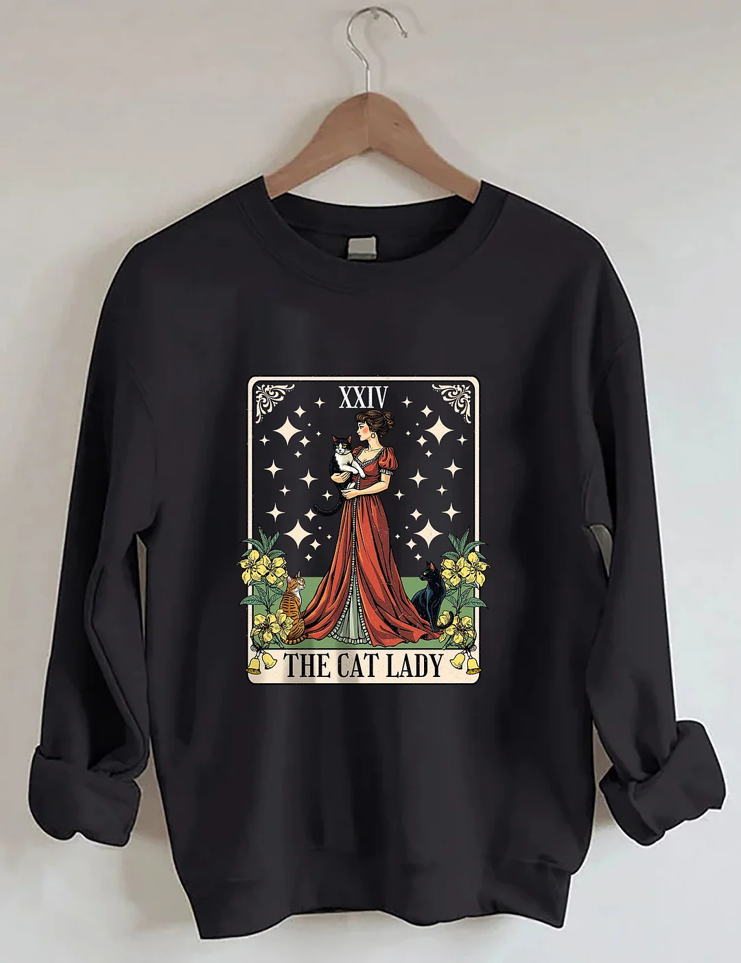 Cat Lady Tarot Card Sweatshirt