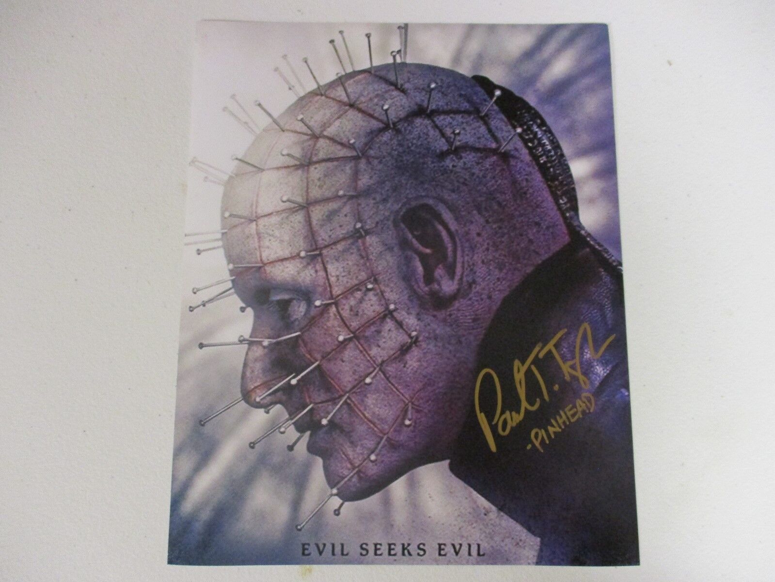 HELLRAISER JUDGEMENT PAUL TAYLOR PINHEAD SIGNED AUTOGRAPHED Photo Poster painting W/ EXACT PROOF