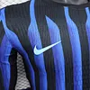 Joyfball 2025/2026 Player Version  Long Sleeve Internazionale Milan Home Football Shirt 1:1 Thai Quality（The player version jersey is a bit tight, please pay attention to the size selection）