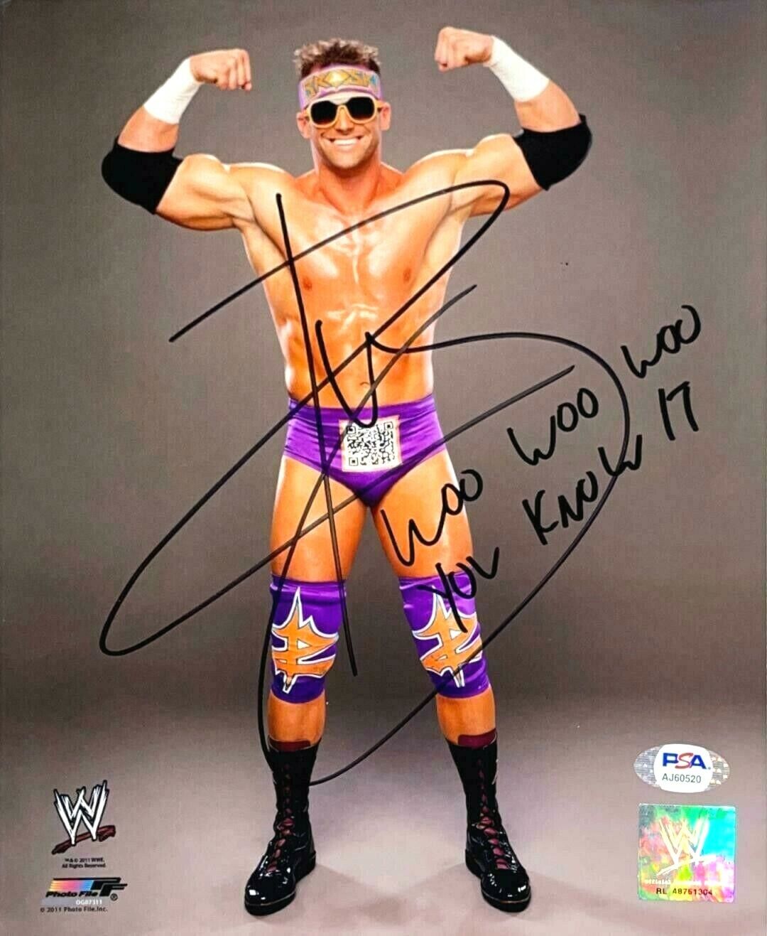 WWE ZACK RYDER HAND SIGNED AUTOGRAPHED 8X10 Photo Poster painting WITH PROOF AND PSA DNA COA 6