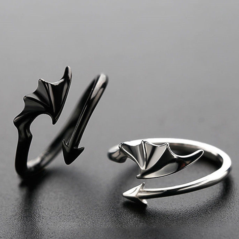 Dragon Evil Wing Open Band Ring - Helixace