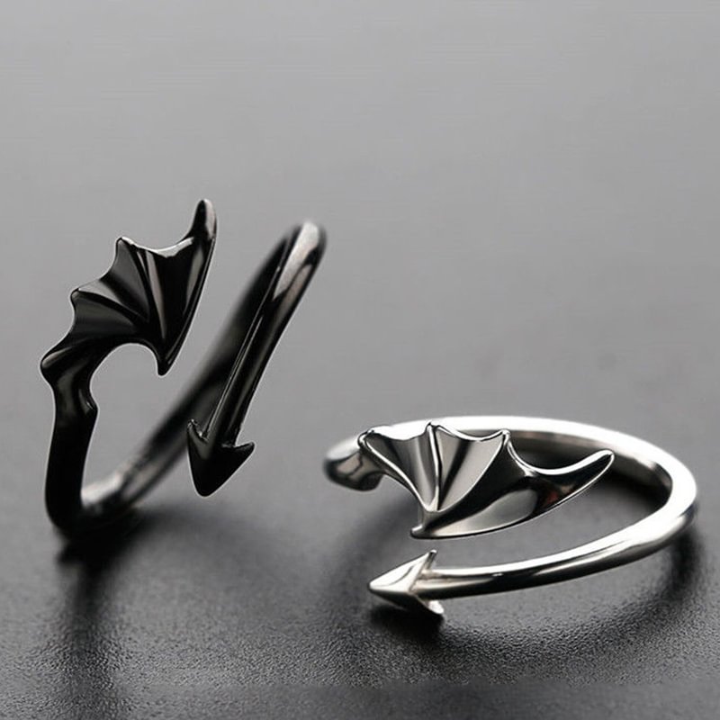 Dragon Evil Wing Open Band Ring