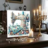 (Framed)Diamond Painting -DIY Round Drill Sewing Machine with Frame(25x25cm)