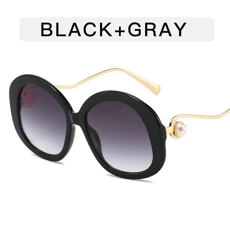 Vacation Minimalist Color Block Ac Round Frame Full Frame Women’s Sunglasses