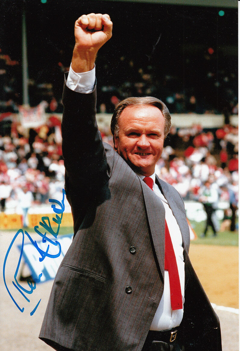 Manchester United Hand Signed Ron Atkinson Photo Poster painting 12x8 1.