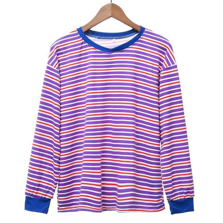 Striped Long-Sleeve Sweatshirt YP3670