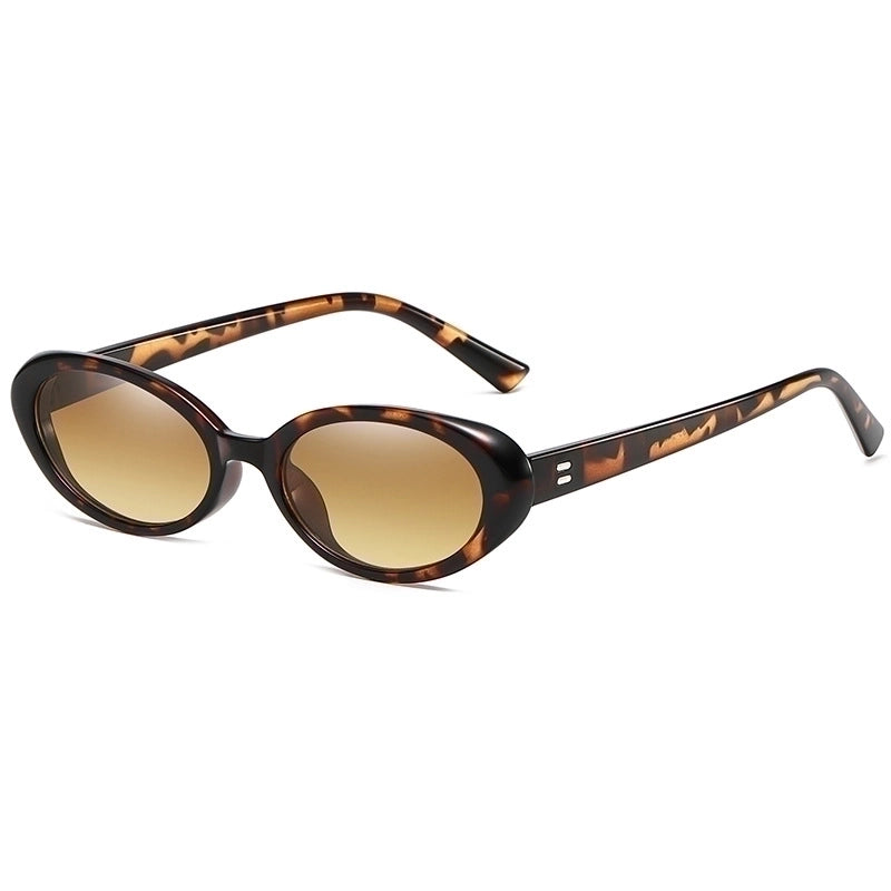 Commute Leopard Ac Oval Frame Full Frame Women’s Sunglasses
