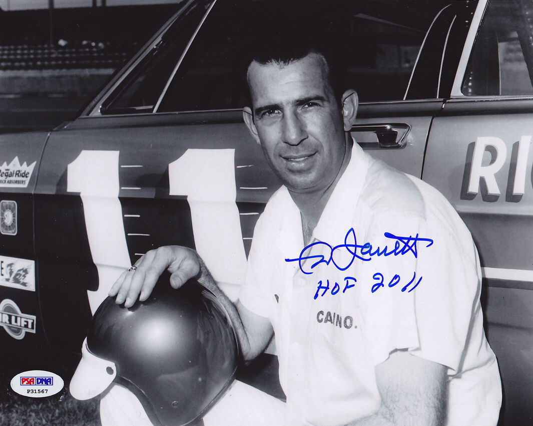 Ned Jarrett SIGNED 8x10 Photo Poster painting + HOF 2011 NASCAR LEGEND PSA/DNA AUTOGRAPHED