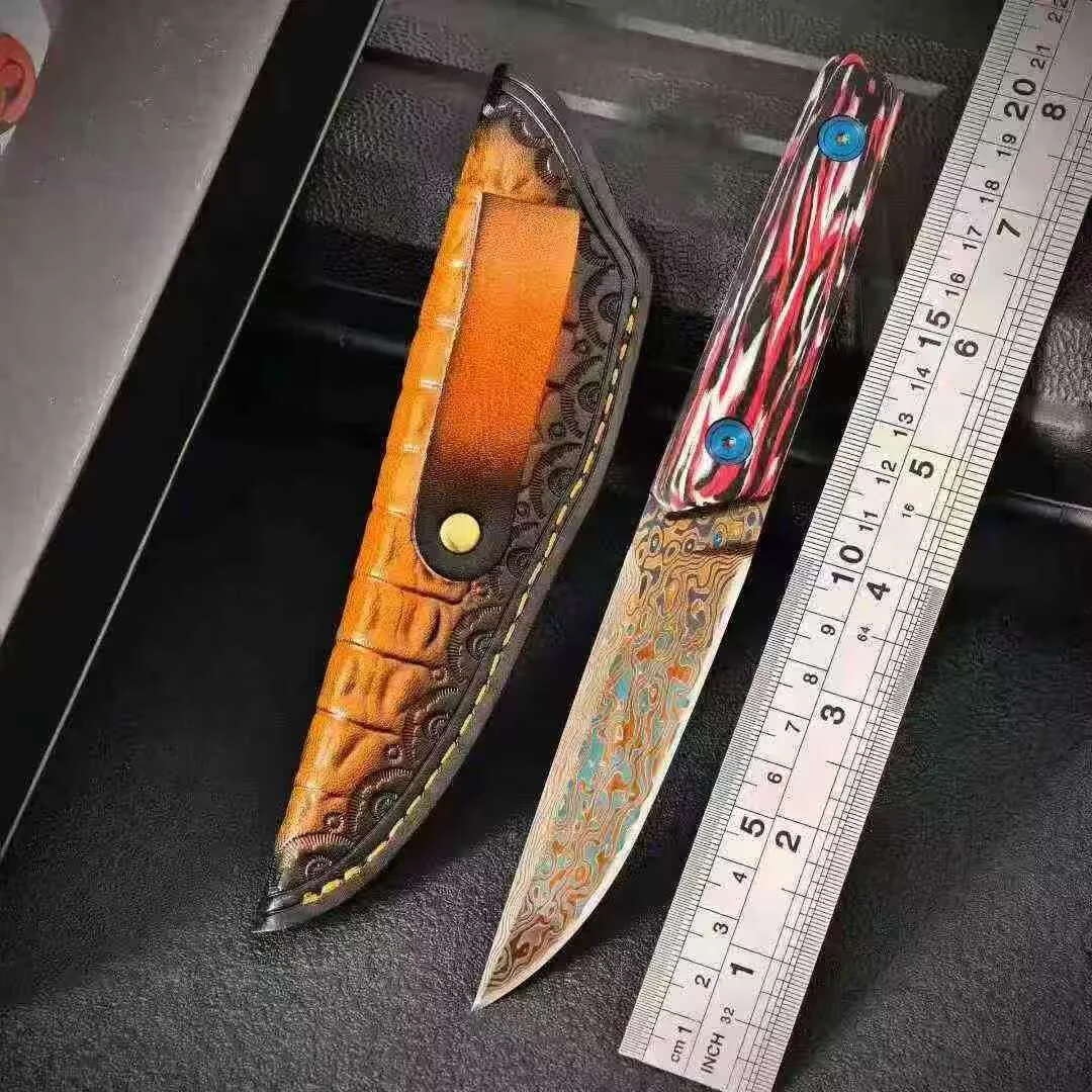 Vacuum-compressed military-grade G10 copper-clad blued multi-functional knife
