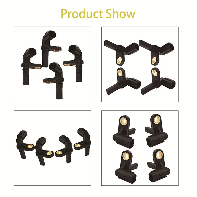 Silscvtt 4pcs ABS Wheel Speed Sensor 89543-0C020 89542-0C020 Replacement for 2007-2017 Toyota Tundra Sequoia