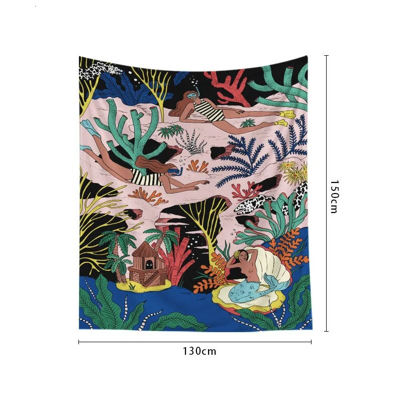 Wall Hanging Tapestry 3D Printed For Home Throw Rug Blanket Yoga Mat Carpet Home Decor Wall Cloth Mandala Hippie Decoration