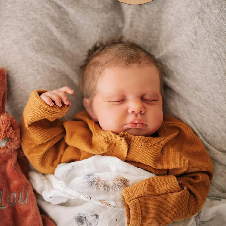 20" Reborn Baby Girl Newborn Sleeping Doll Sally with Accessories Heartbeat and Sound Rebornartdoll® RSAW-Rebornartdoll®
