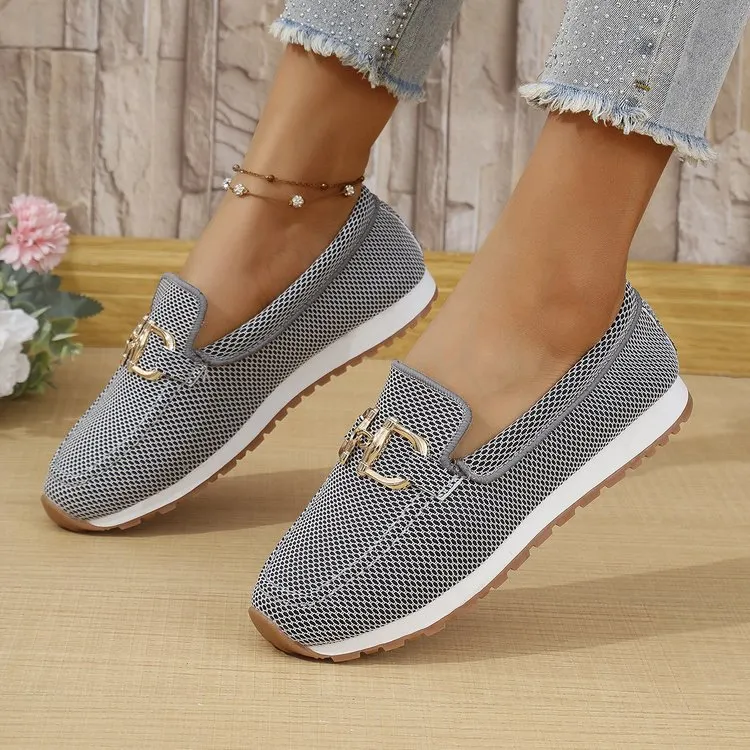 Breakj Breakj Single-Shoe Women's 2025 New Four-Season Sneakers Shallow-Mouthed Fashion Ladies Single Shoes 43 Yards