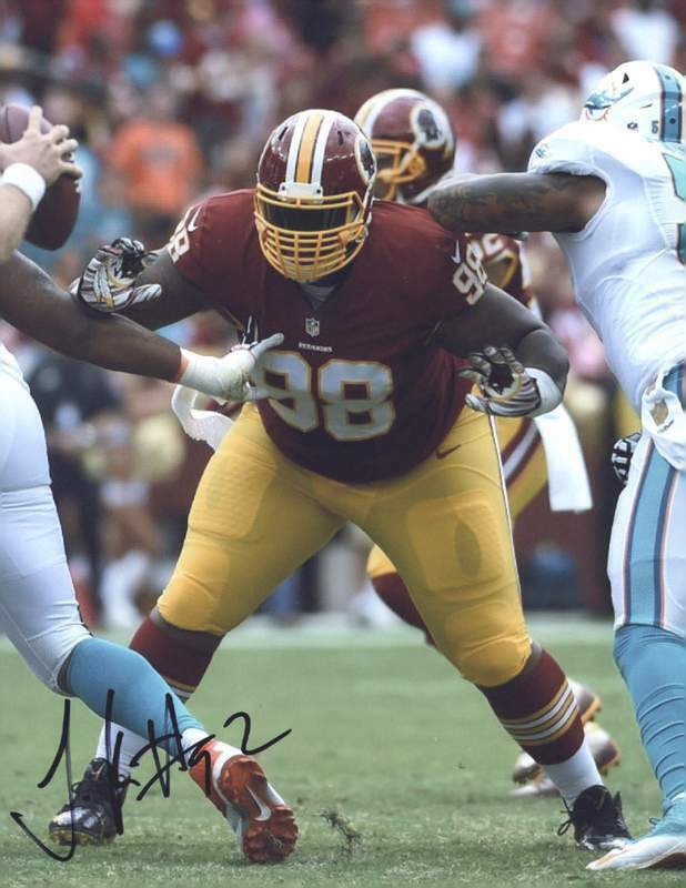 Terrance Knighton signed NFL football 8x10 Photo Poster painting W/Cert Autographed 66