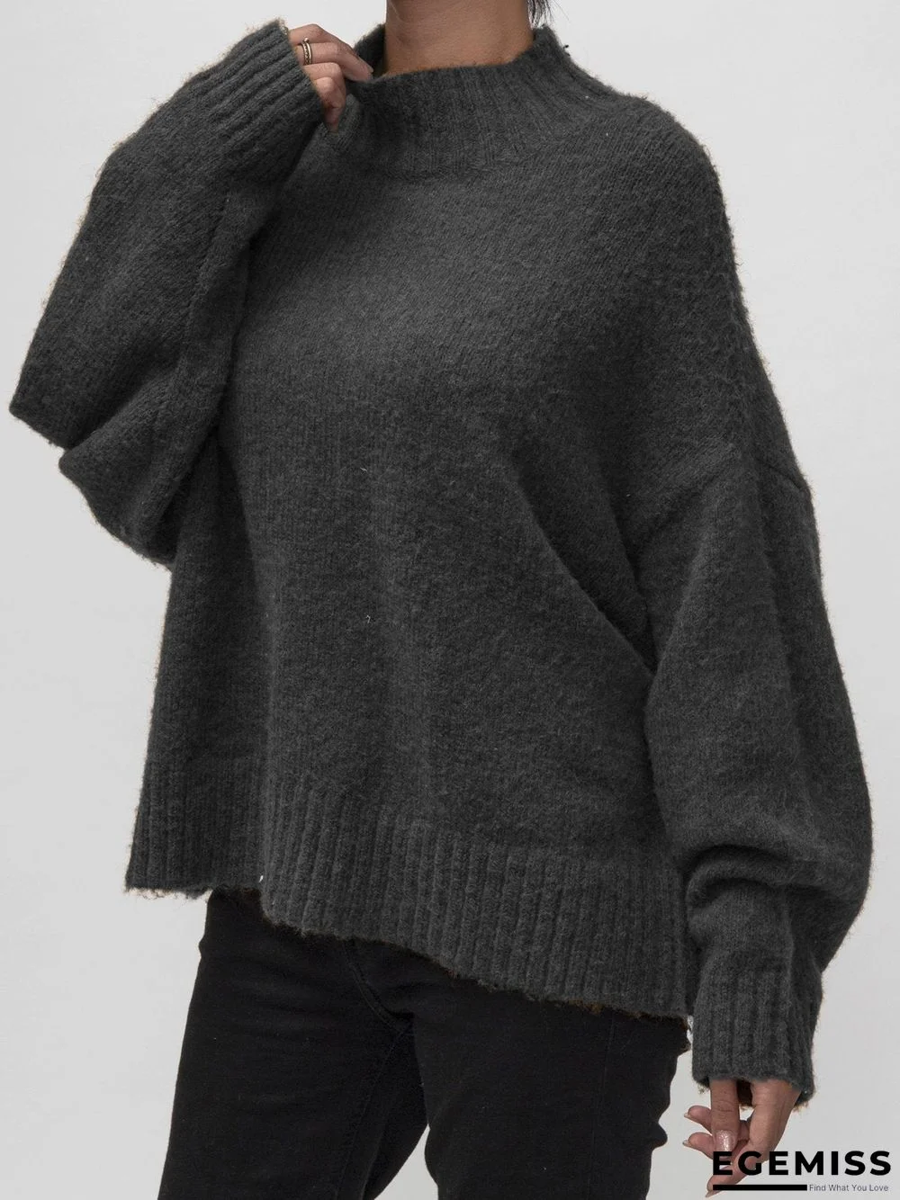 Brown Knitted Sweater | EGEMISS
