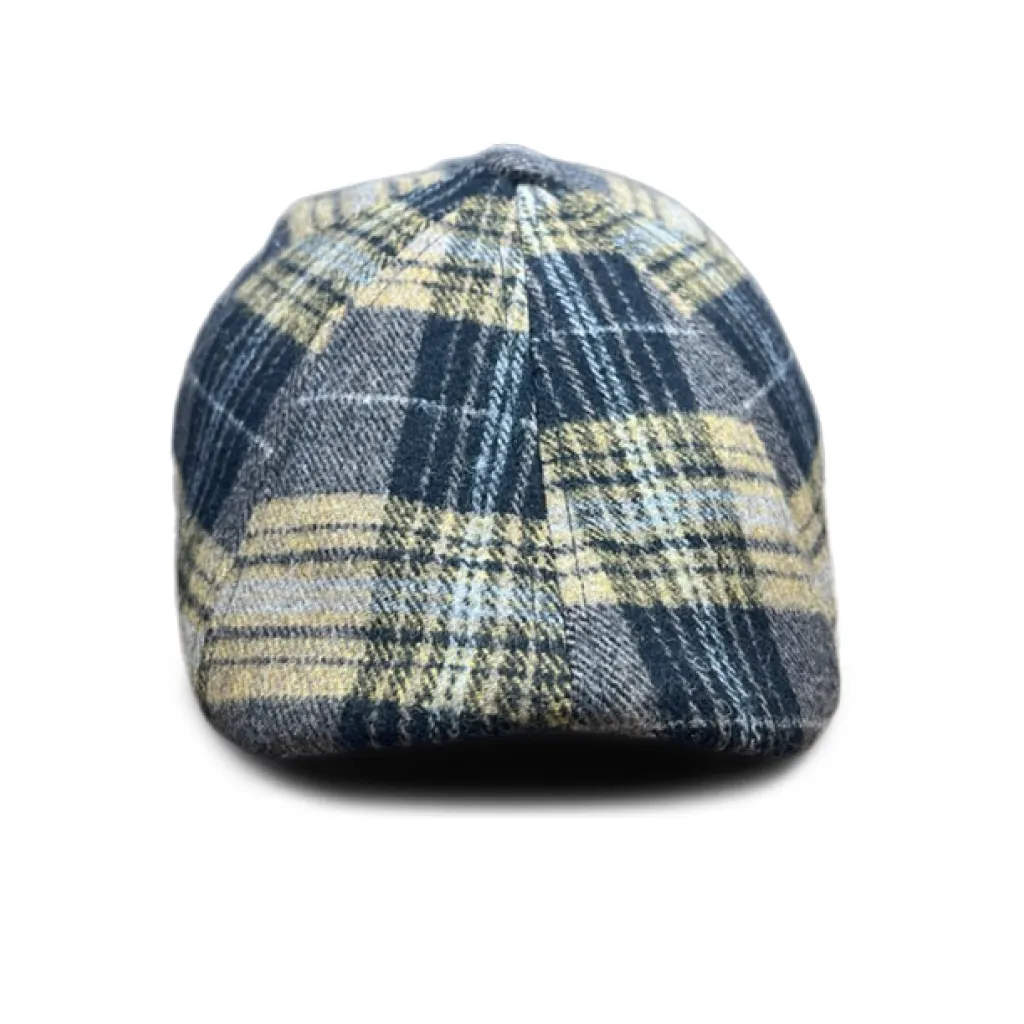 Hatsfashion-The Bruin Peaky   Cap - Gold and Black Plaid