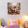 Red And White Checkered Pumpkin-11CT Stamped Cross Stitch 40*40cm/15.75*15.75in tapestrymarket