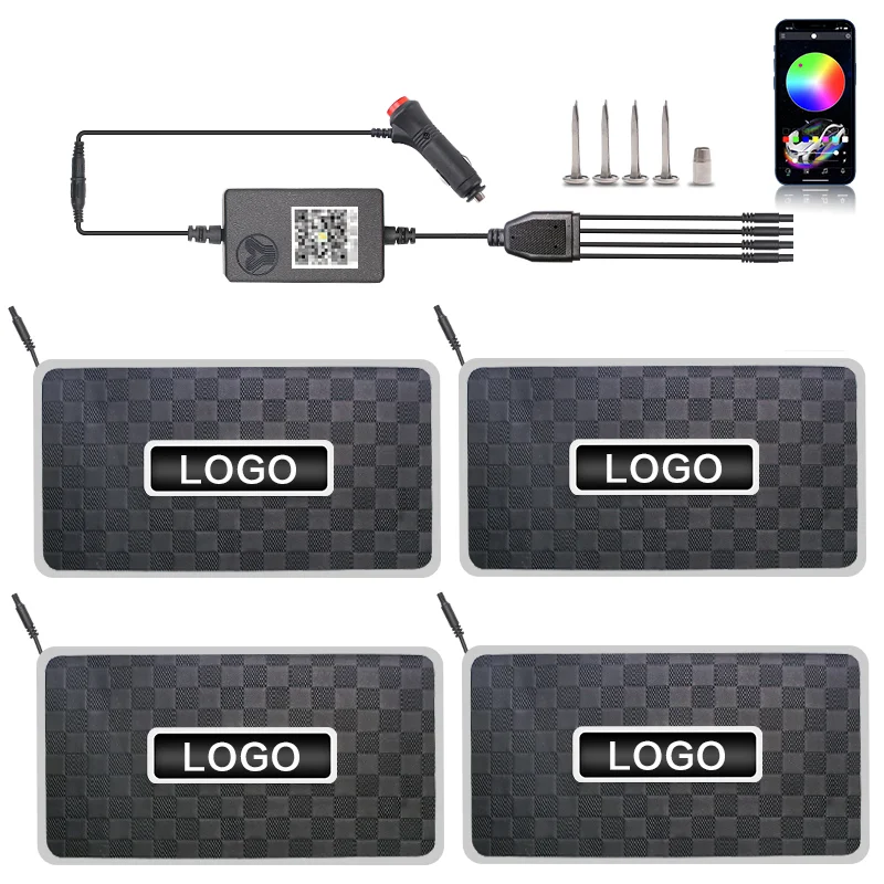 Car Modification LED Colorful Floor Mat