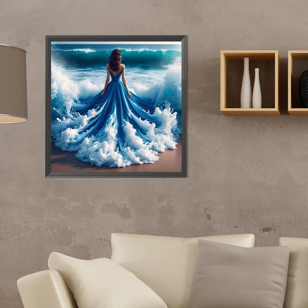 Diamond Painting - Full Round Drill - Waves Beauty(Canvas|40*40cm)