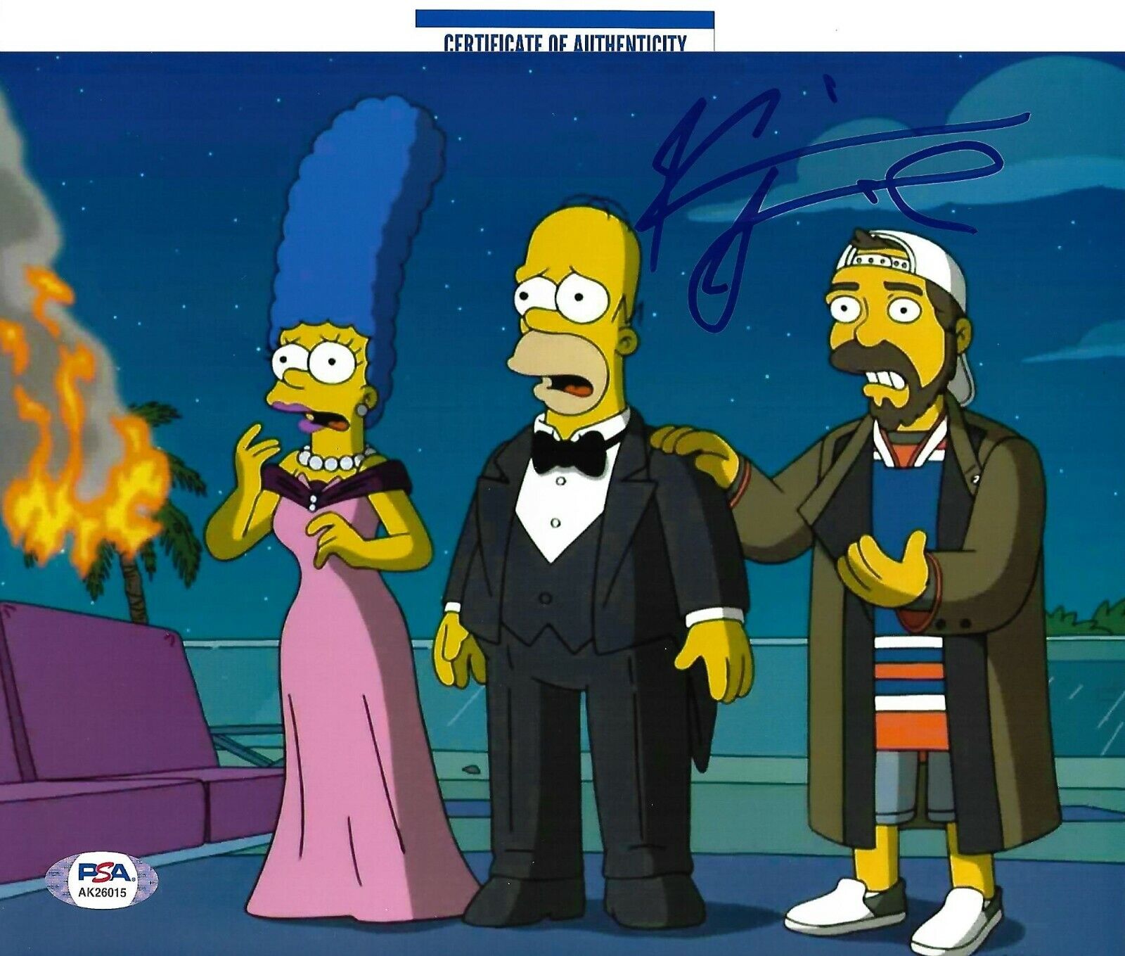 KEVIN SMITH signed autographed THE SIMPSON 8X10 Photo Poster painting JAY w/ COA PSA AK26015