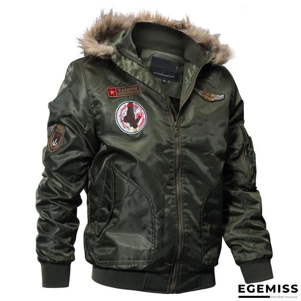 Men's Bomber Pilot Jacket Winter Parkas Army Military Motorcycle Jacket Cargo Outerwear Air Force Army Tactical Coats | EGEMISS