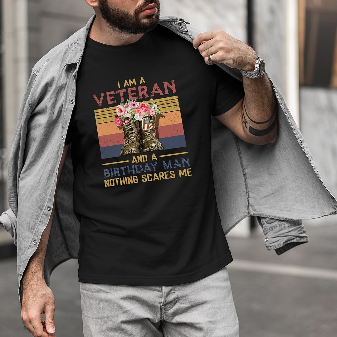 MARINES VETERAN I DID Mens Funny T'Shirt