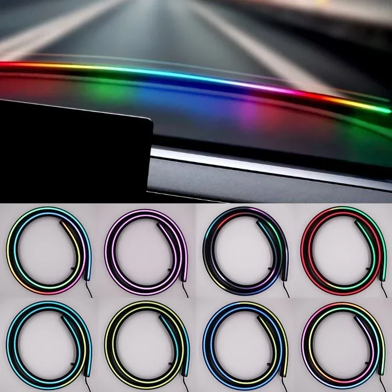 Car dashboard ambient light strip modification