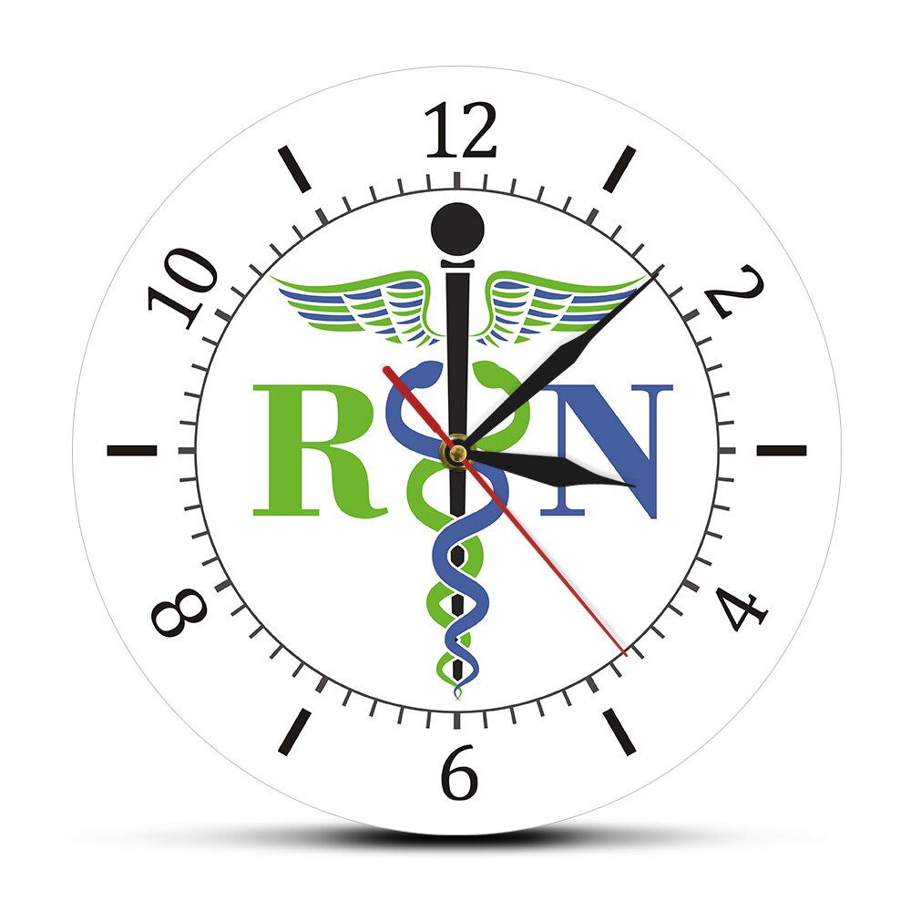 

Caduceus Medical Symbol - Frameless Acrylic Wall Clock, 501 Original
